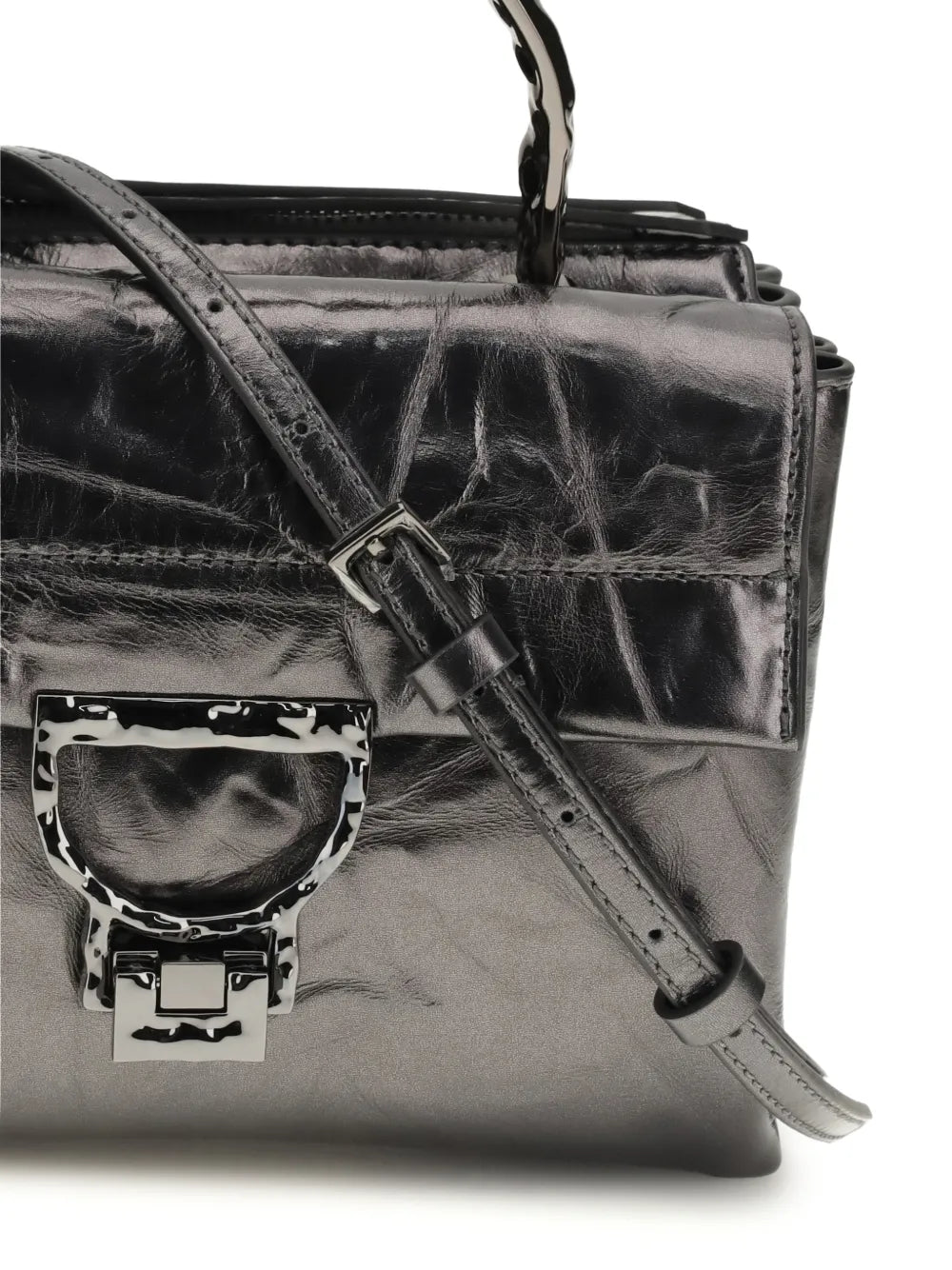 Arlettis top handle clutch bag