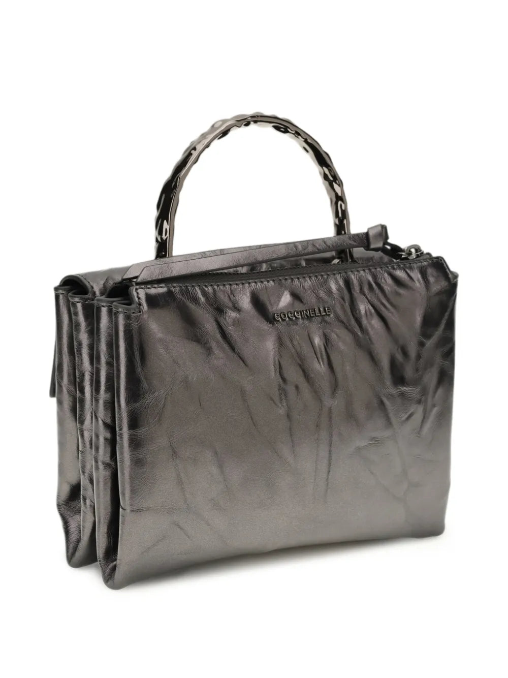 Arlettis top handle clutch bag