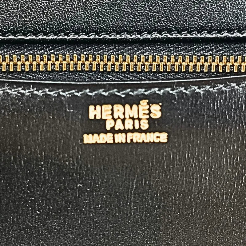 JT490 - HERMES Black x GHW Box Constance 23
