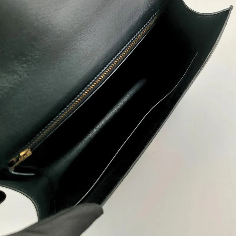JT490 - HERMES Black x GHW Box Constance 23