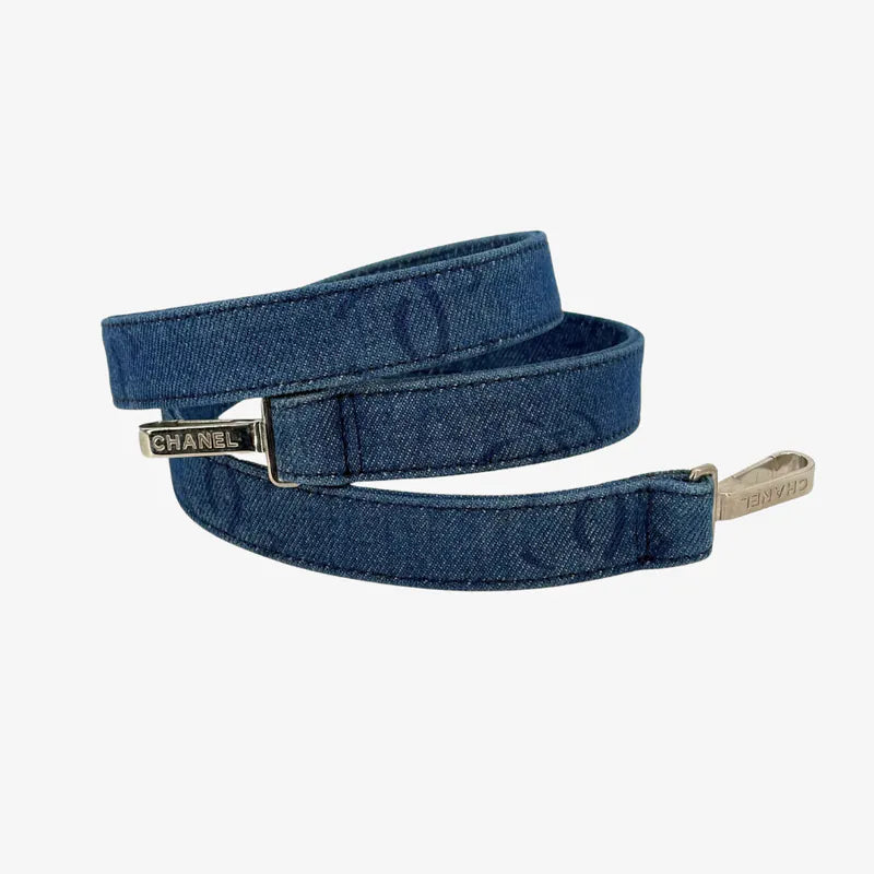 JW215 - CHANEL Vintage Blue Denim Vanity Case