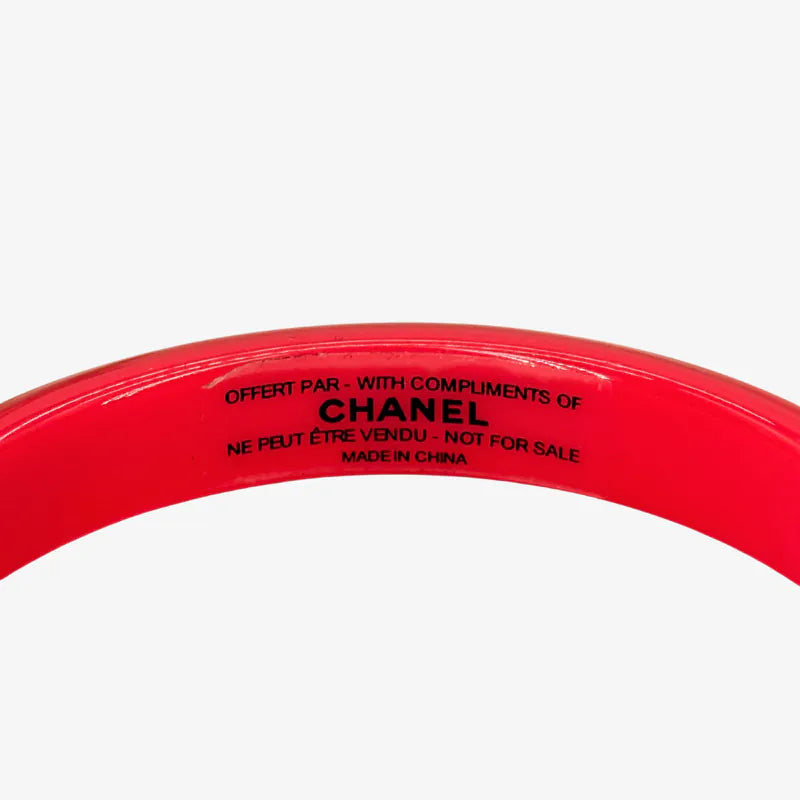JW785 - CHANEL Pink Acrylic Rouge Coco Shine Bracelet
