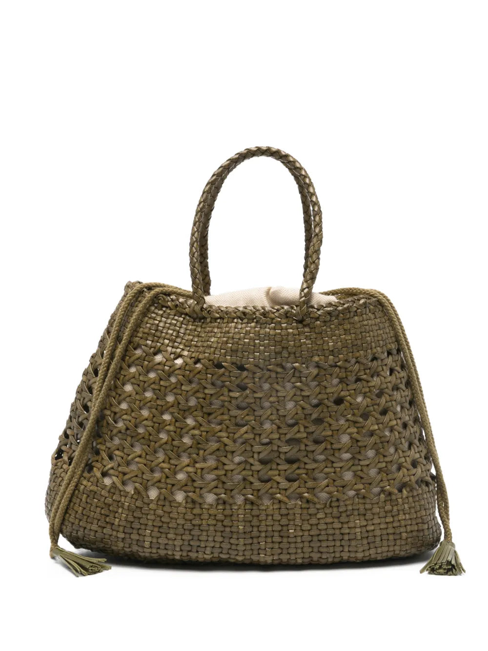 Santa Cano woven braided tote bag 