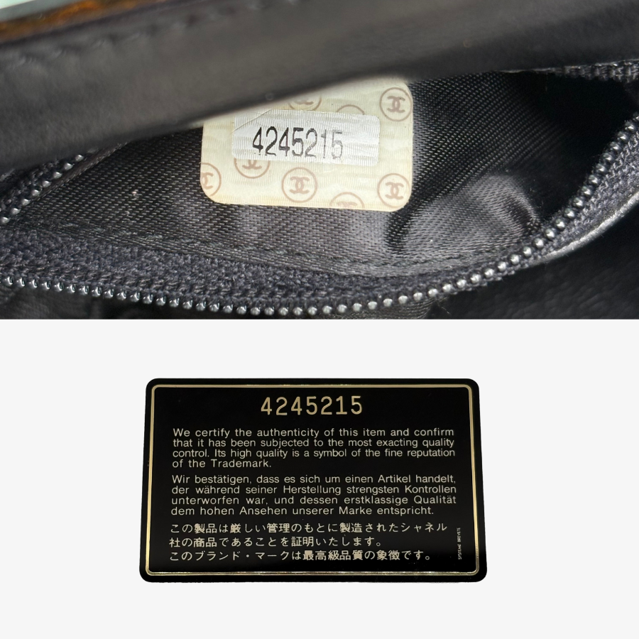 RG705 - CHANEL Vintage Black Lambskin Small Box Shoulder Bag