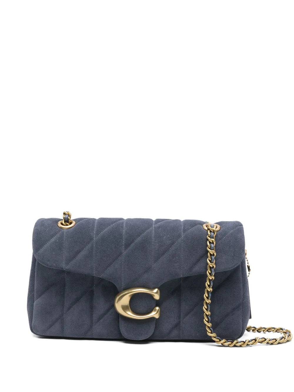 quilted c shoulder bag