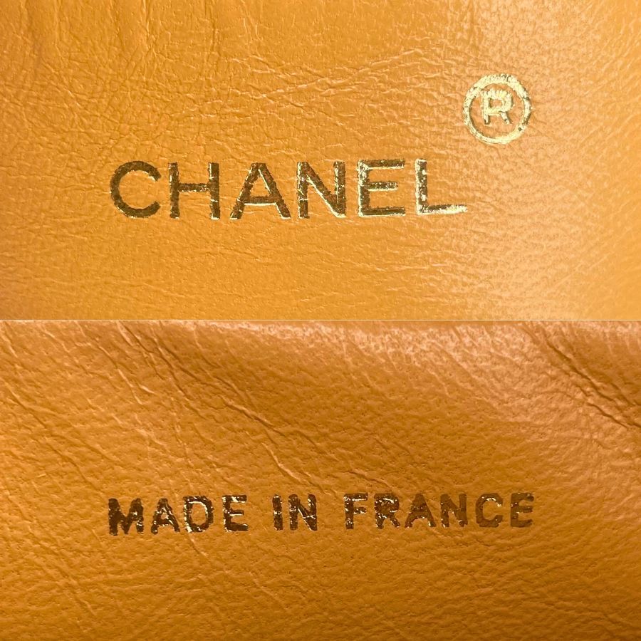 CS051 - CHANEL Vintage Beige Ostrichskin Camera Bag