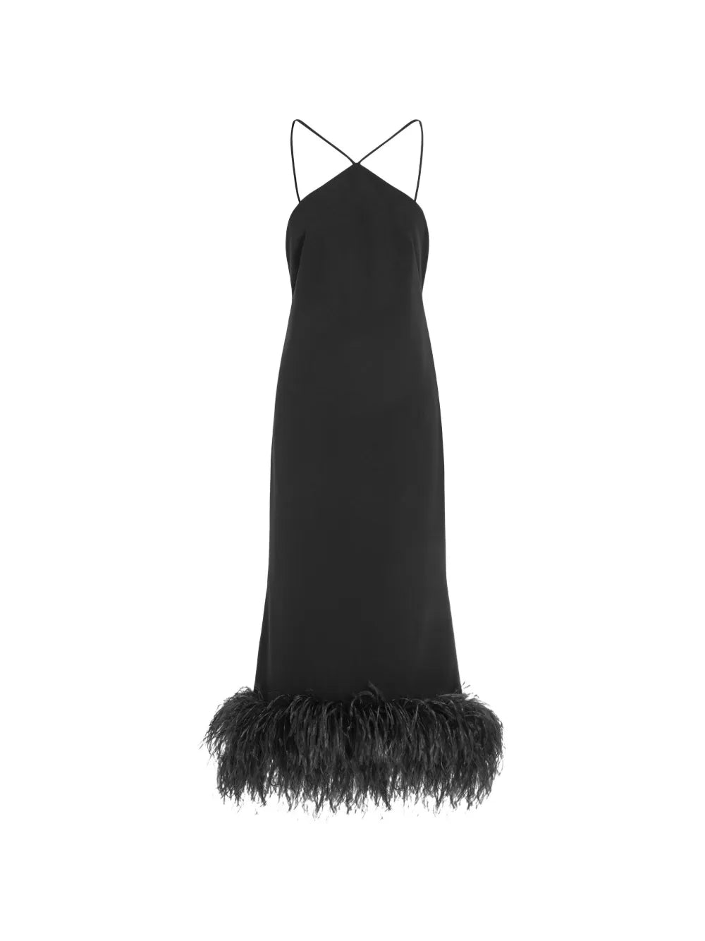 Ade feather midi dress