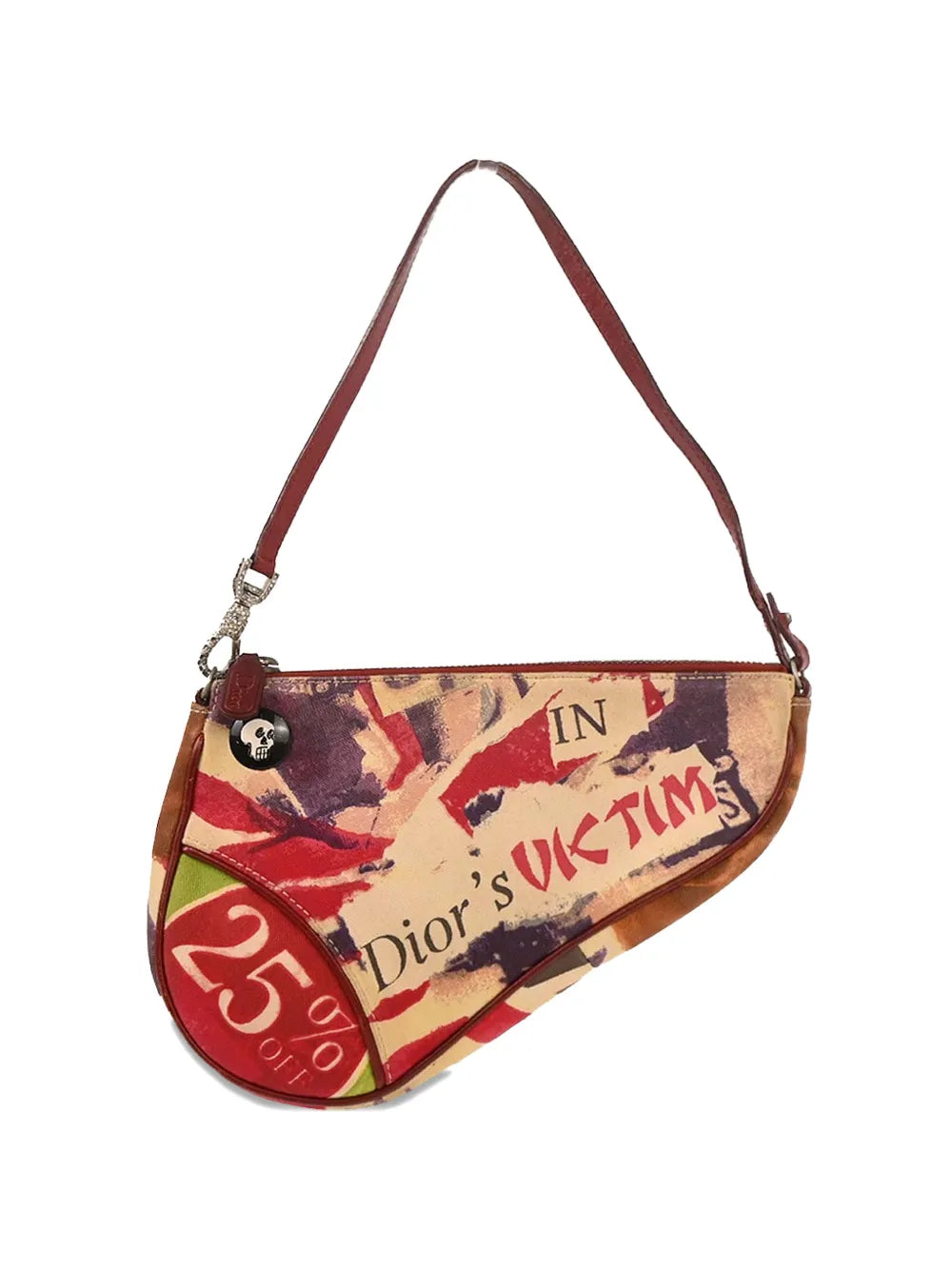 2003 print saddle shoulder bag