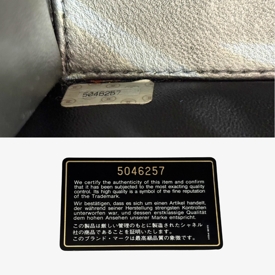 RG362- CHANEL Vintage Black Calfskin Quilted Handbag