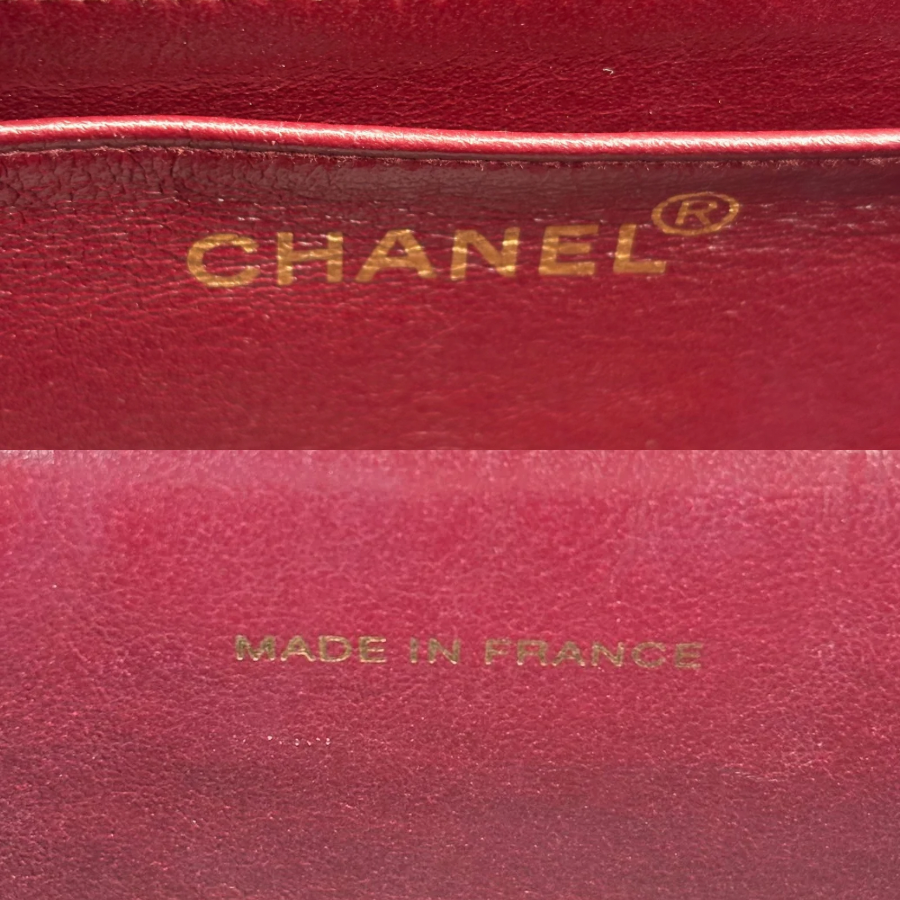 CS005 - CHANEL Vintage Black Lambskin CC Patent Snake Chain Flap Shoulder bag