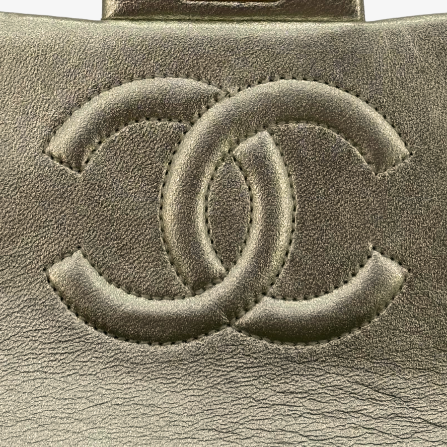 CS019 - CHANEL Vintage Light Gold Lambskin Timeless Square Flap Bag
