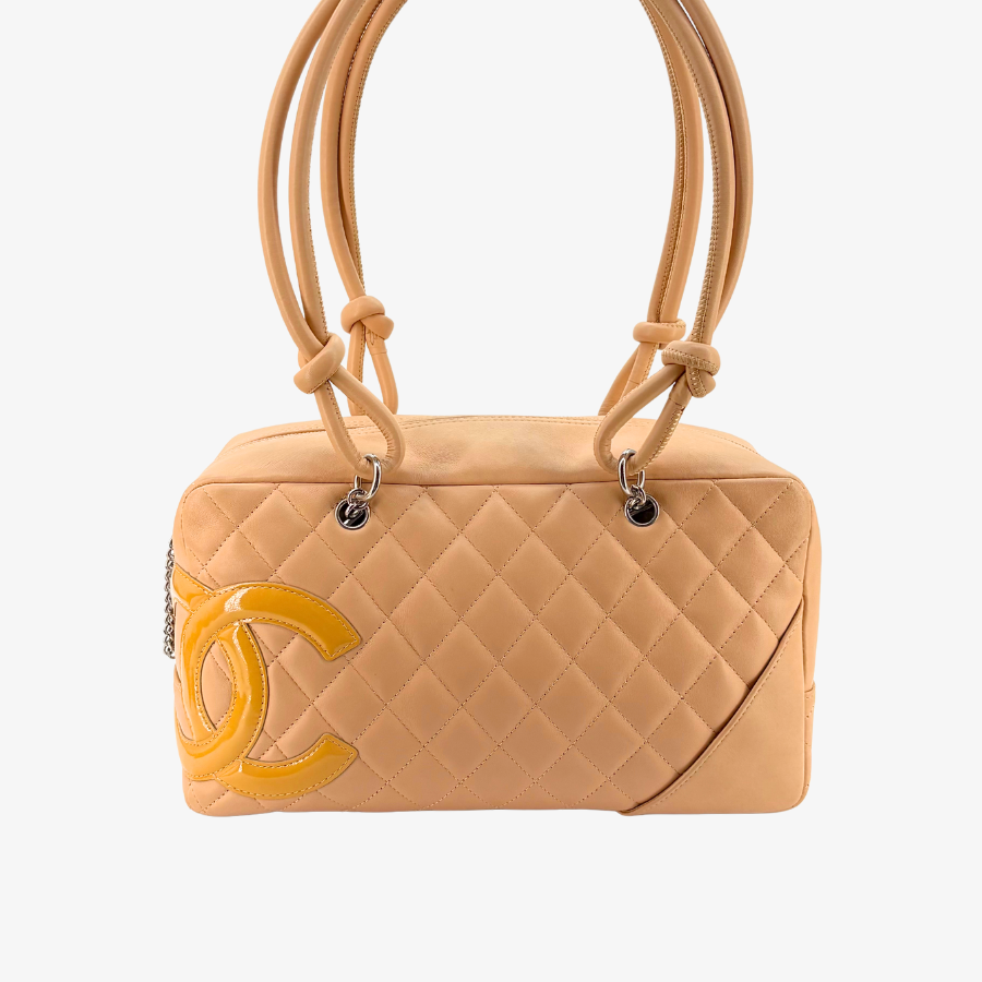 CS052 - CHANEL Vintage Red Lambskin 23cm Classic Flap Bag