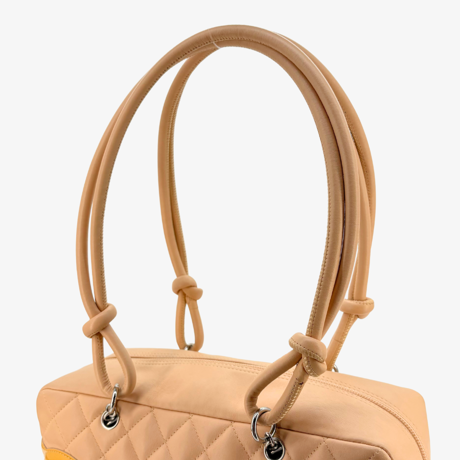 CS052 - CHANEL Vintage Red Lambskin 23cm Classic Flap Bag