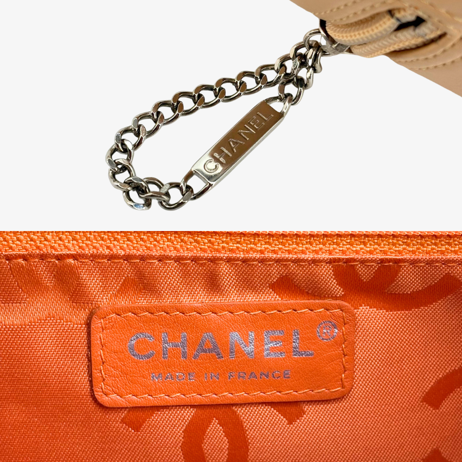 CS052 - CHANEL Vintage Red Lambskin 23cm Classic Flap Bag