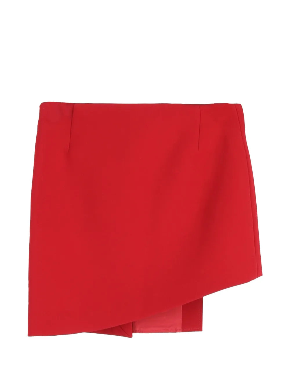 asymmetric button mini skirt