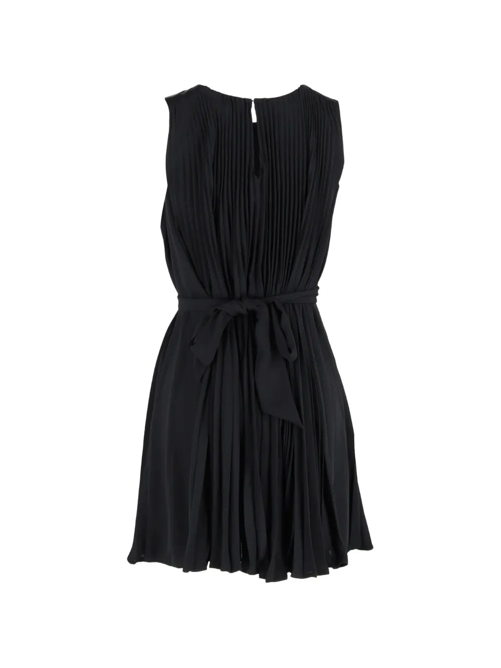 pleated mini dress