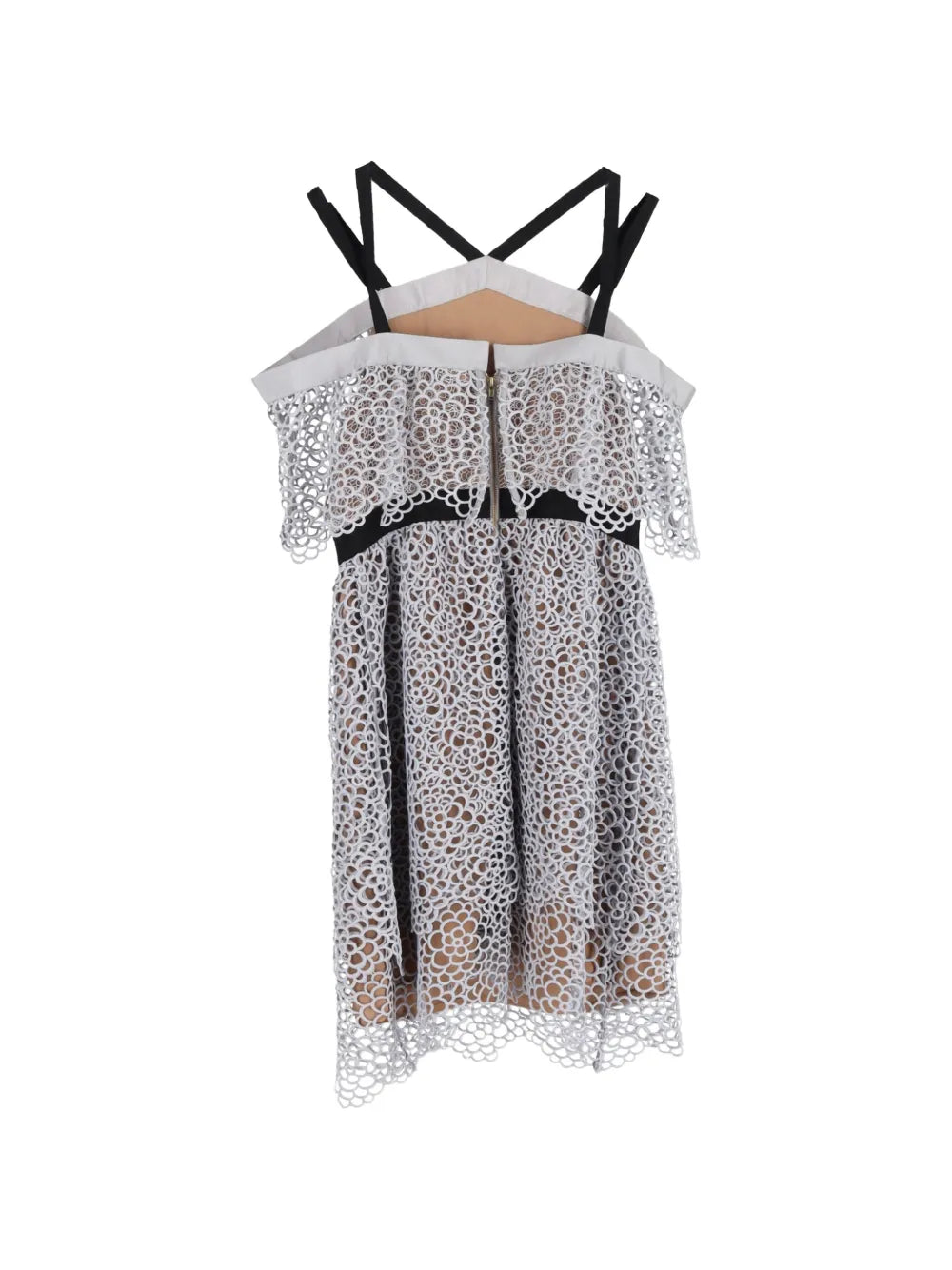 floral-detail mini dress