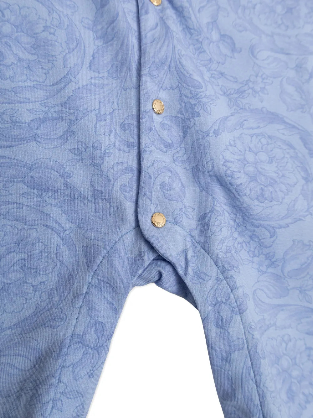 floral-print collared babygrow set