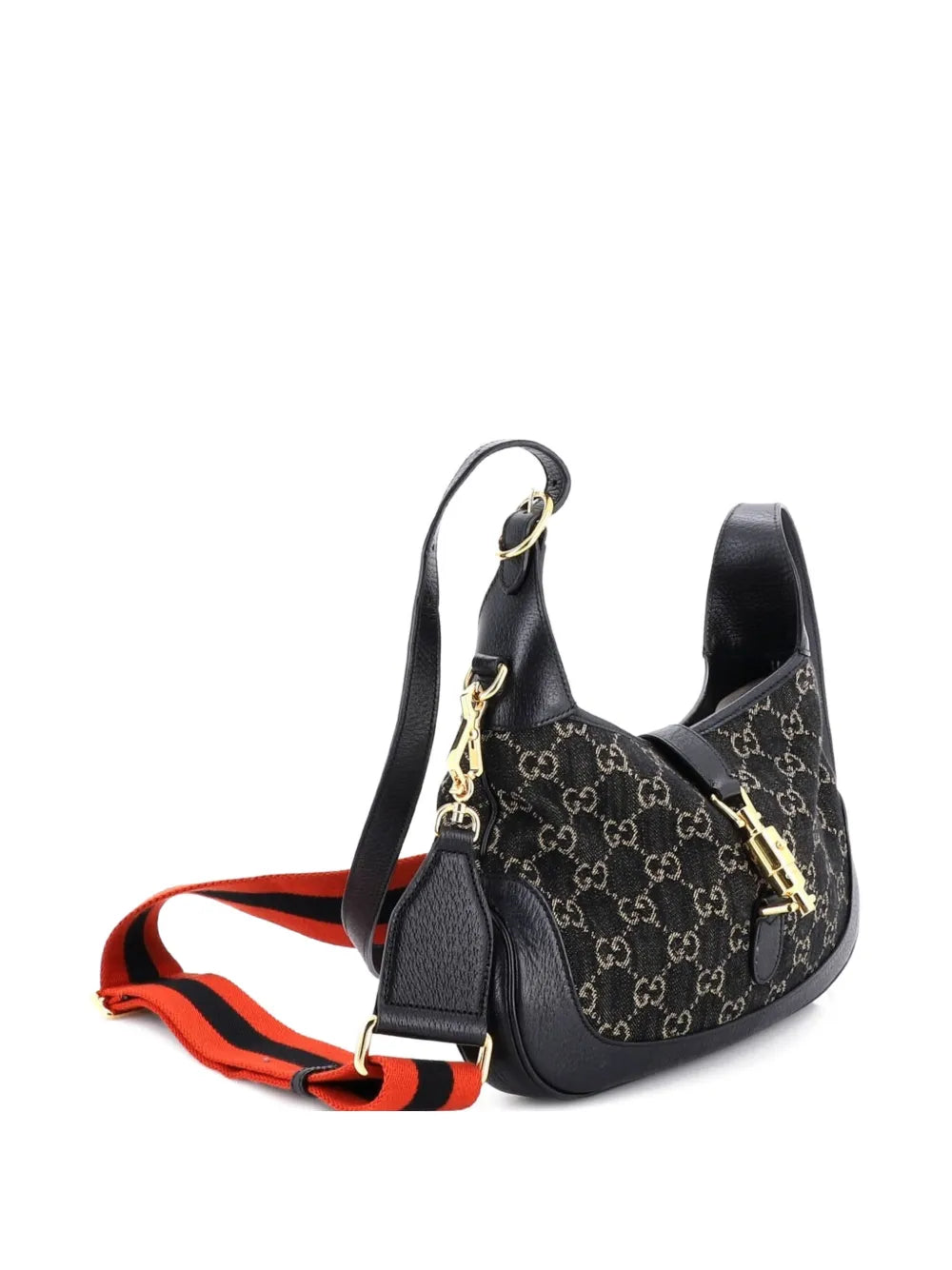 Jackie 1961 GG Denim Small hobo bag