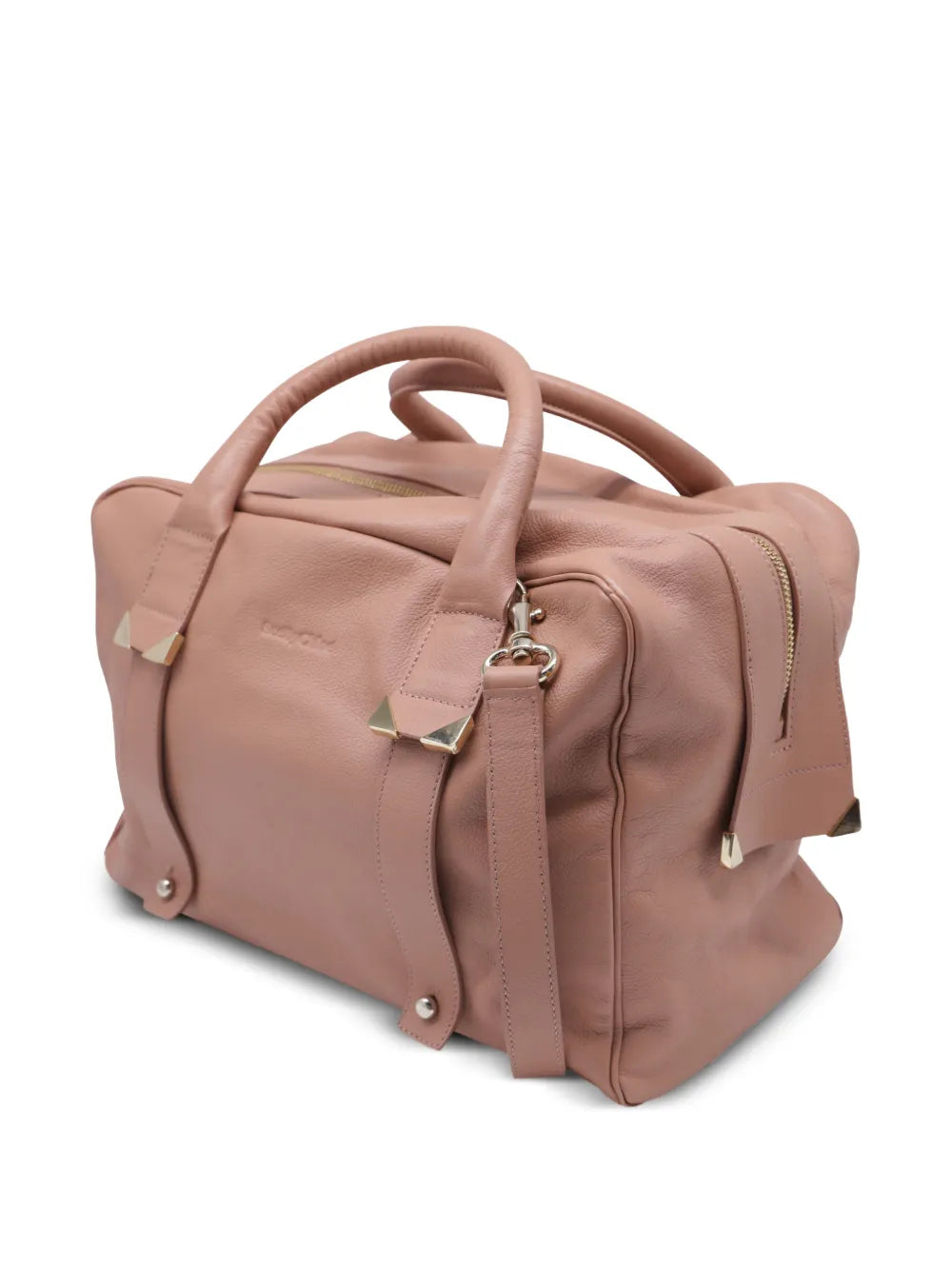 top-handle leather tote bag