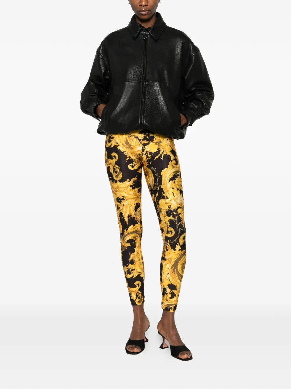 Barocco-print leggings