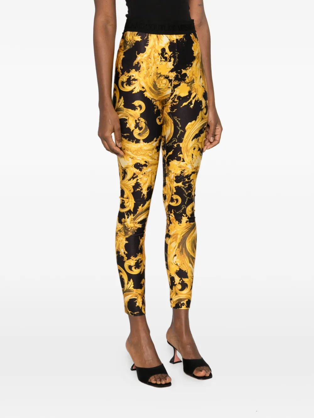 Barocco-print leggings