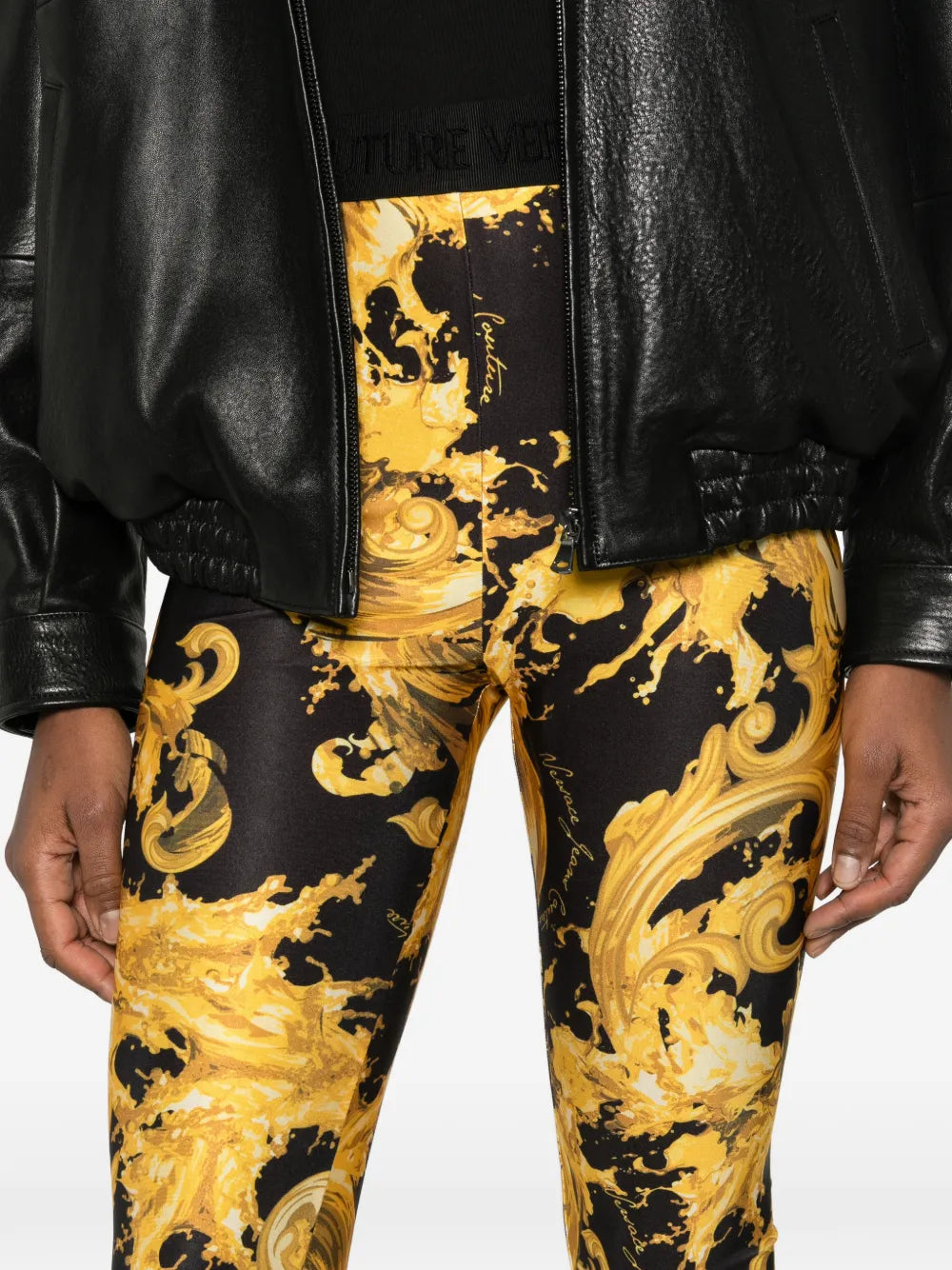 Barocco-print leggings