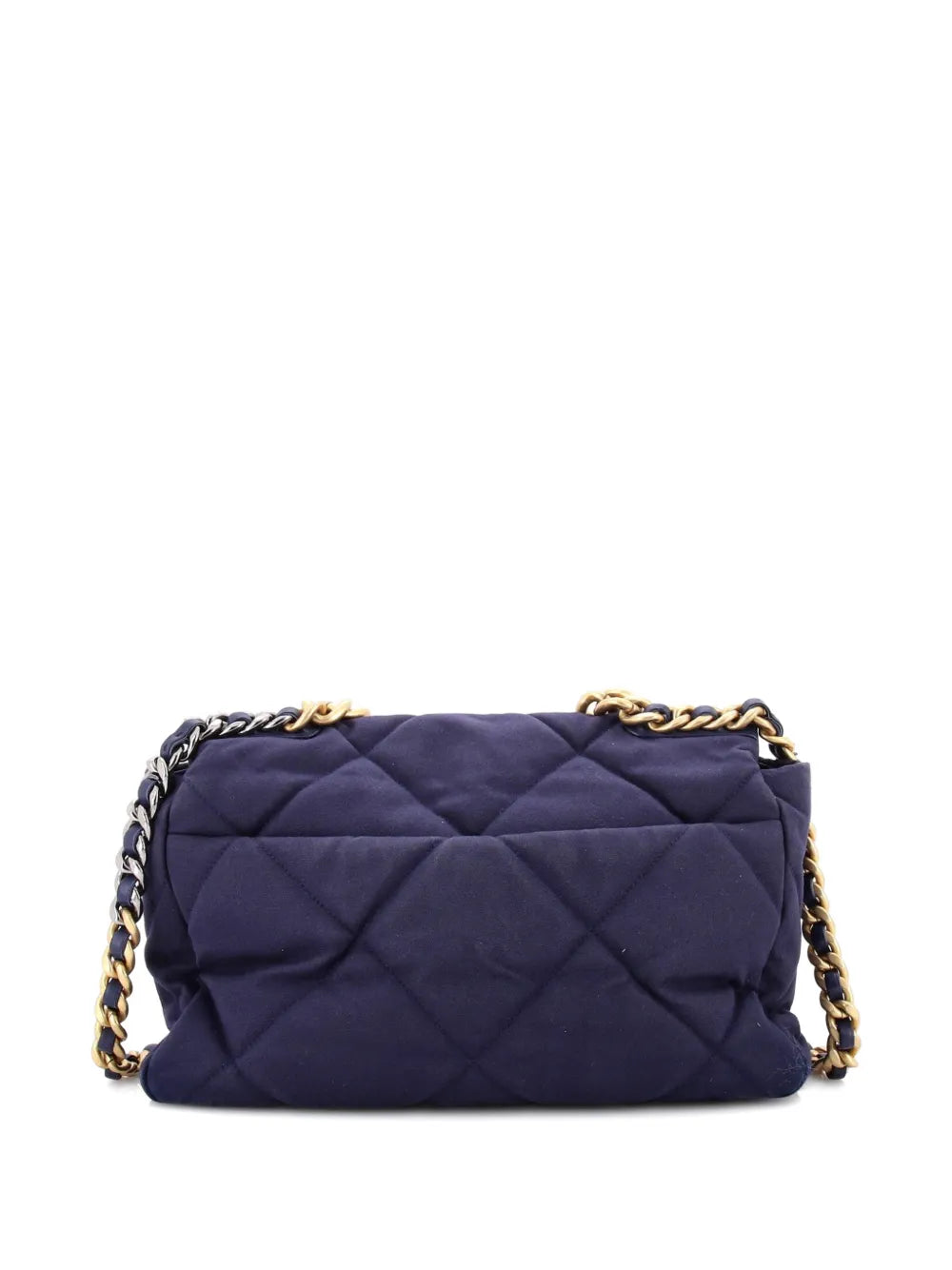 19 Flap Bag Quilted Canvas Large shoulder bag