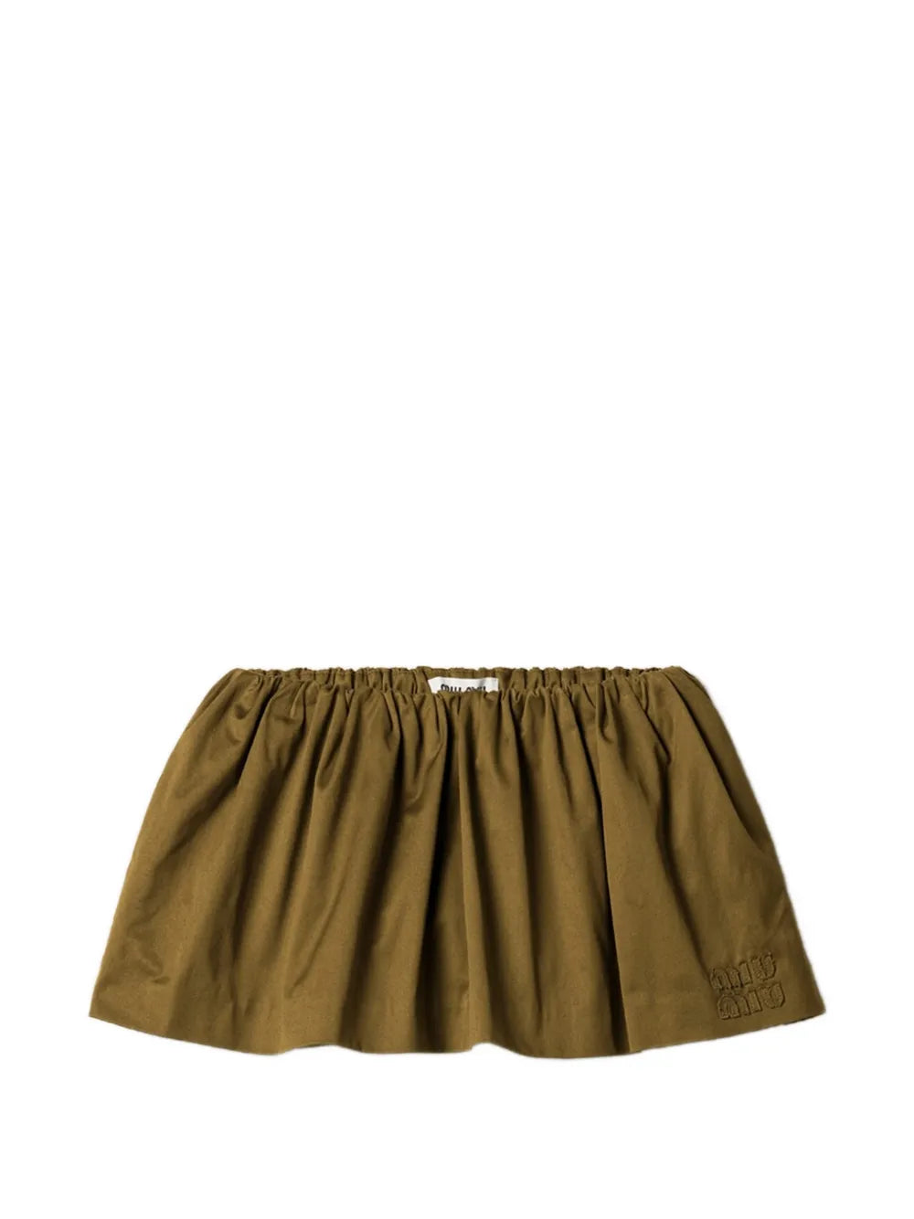 logo-detail flared mini skirt