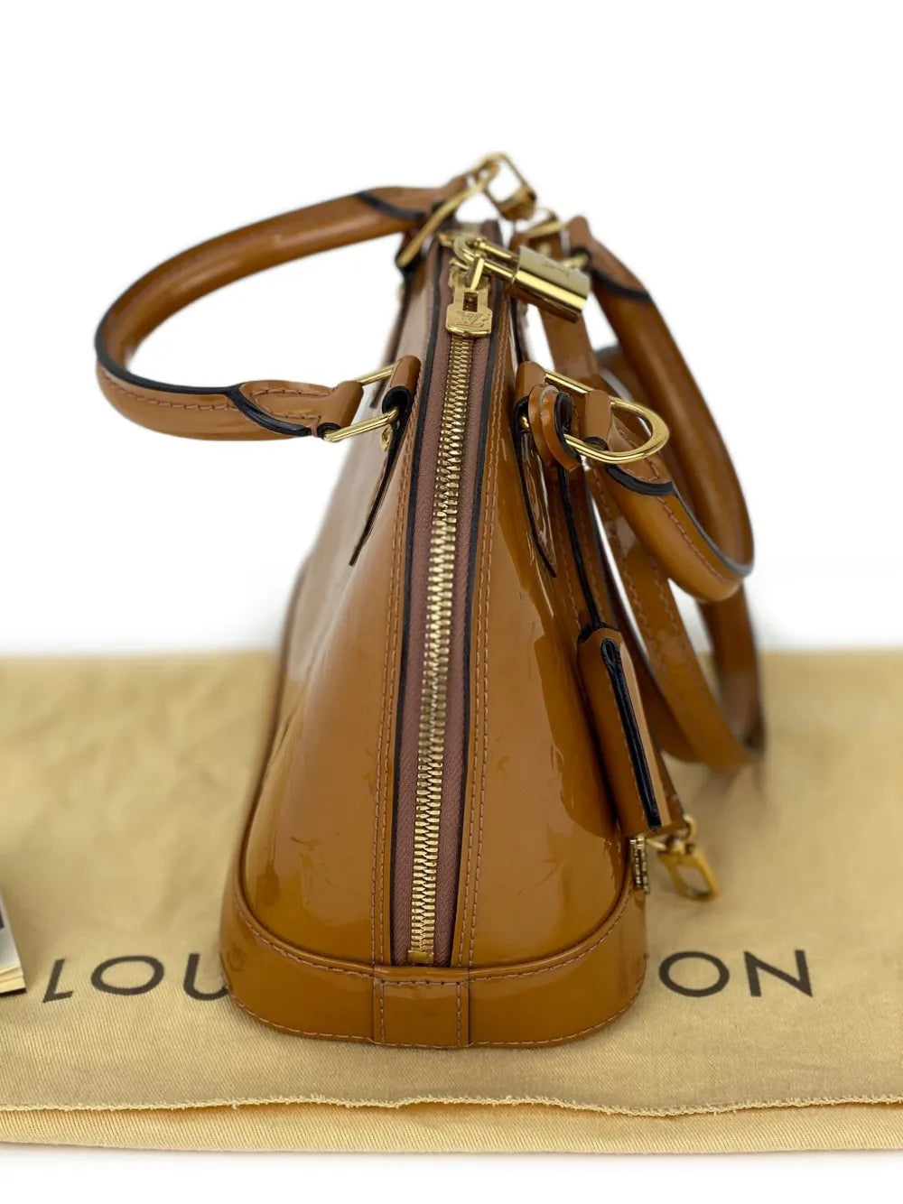 Monogram Vernis Alma shoulder bag