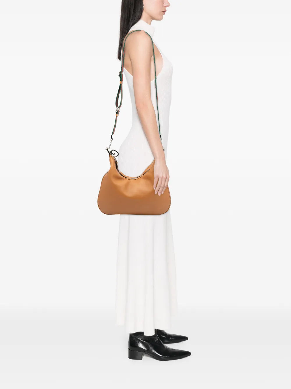 2016-2025 Medium Leather Web Attache crossbody bag