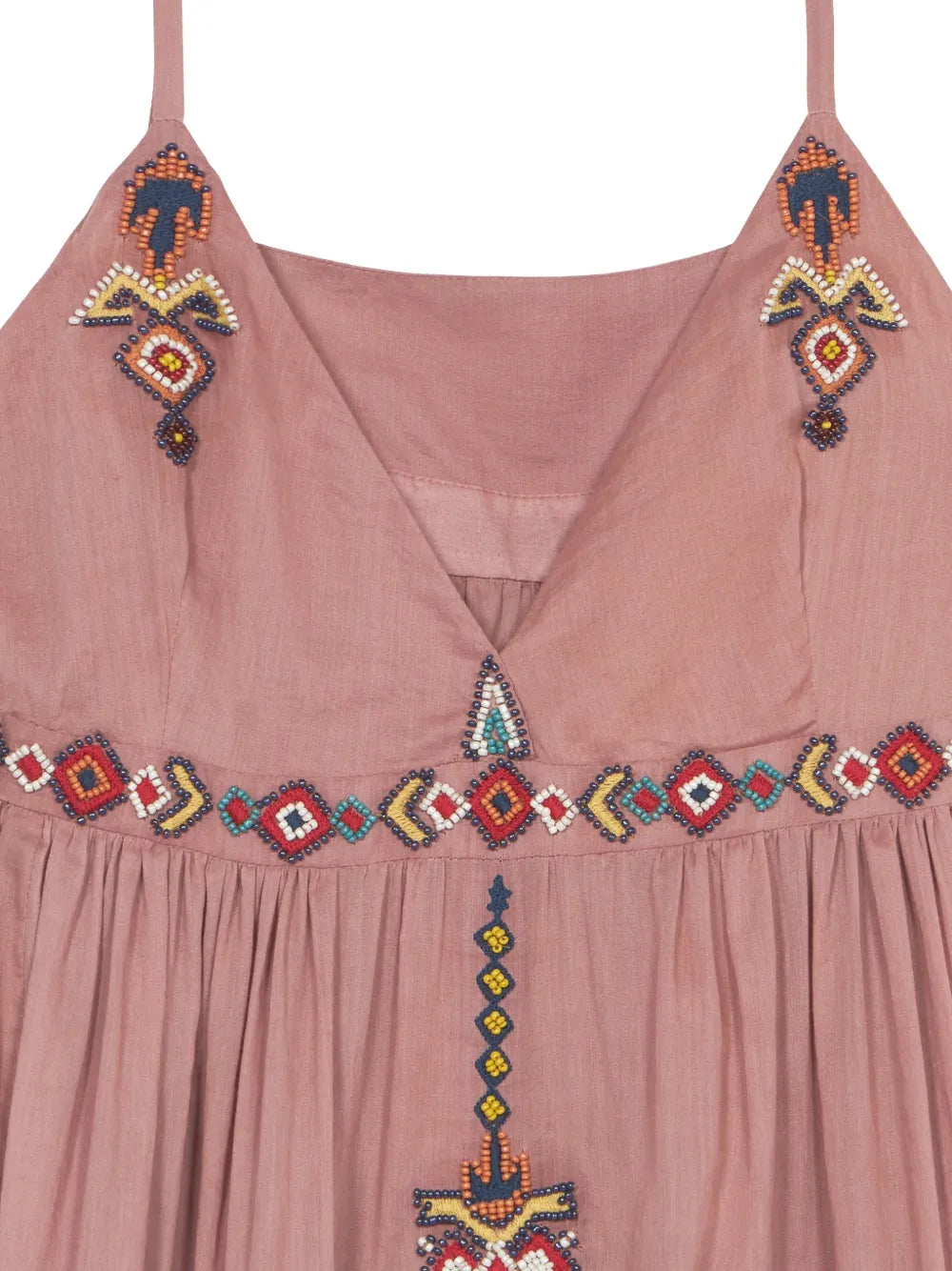 Amelie beaded tiered maxi dress