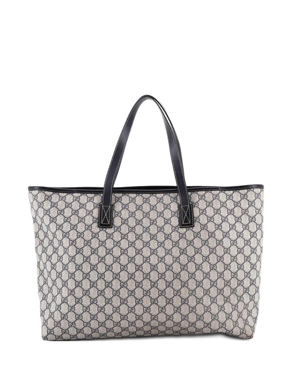 Plus GG Coated Canvas with Leather Large tote bag