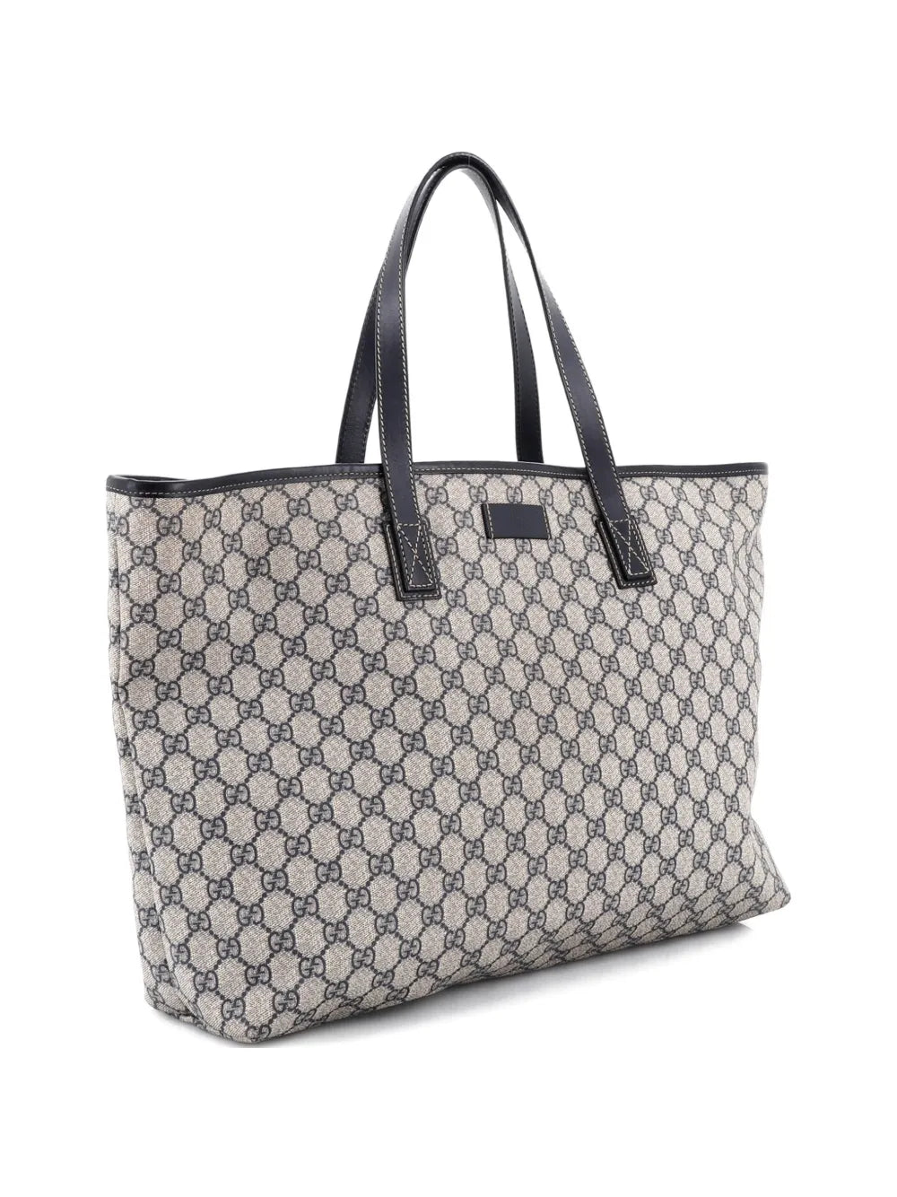 Plus GG Coated Canvas with Leather Large tote bag
