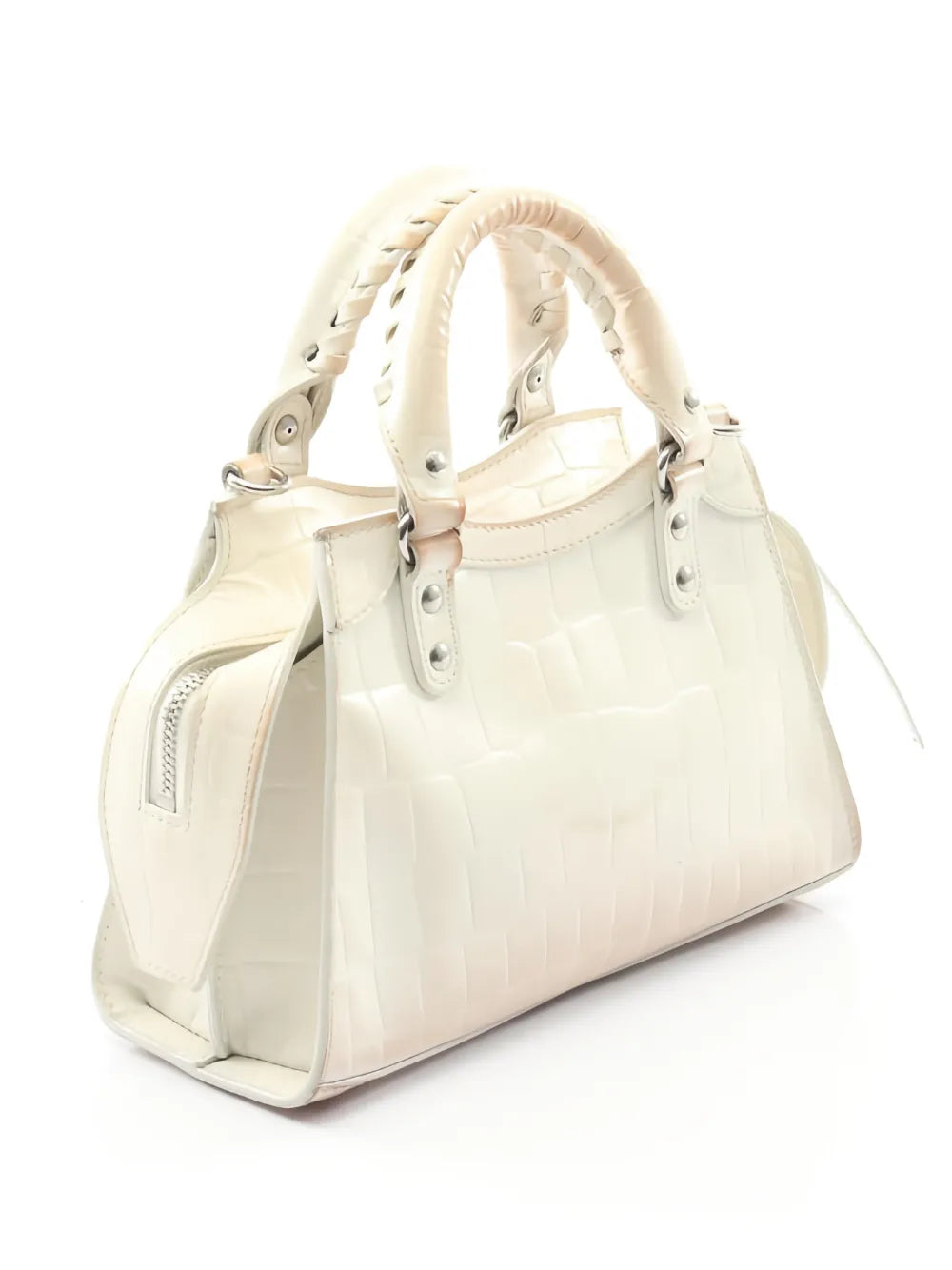 2000s mini Neo Classic croc embossed tote bag