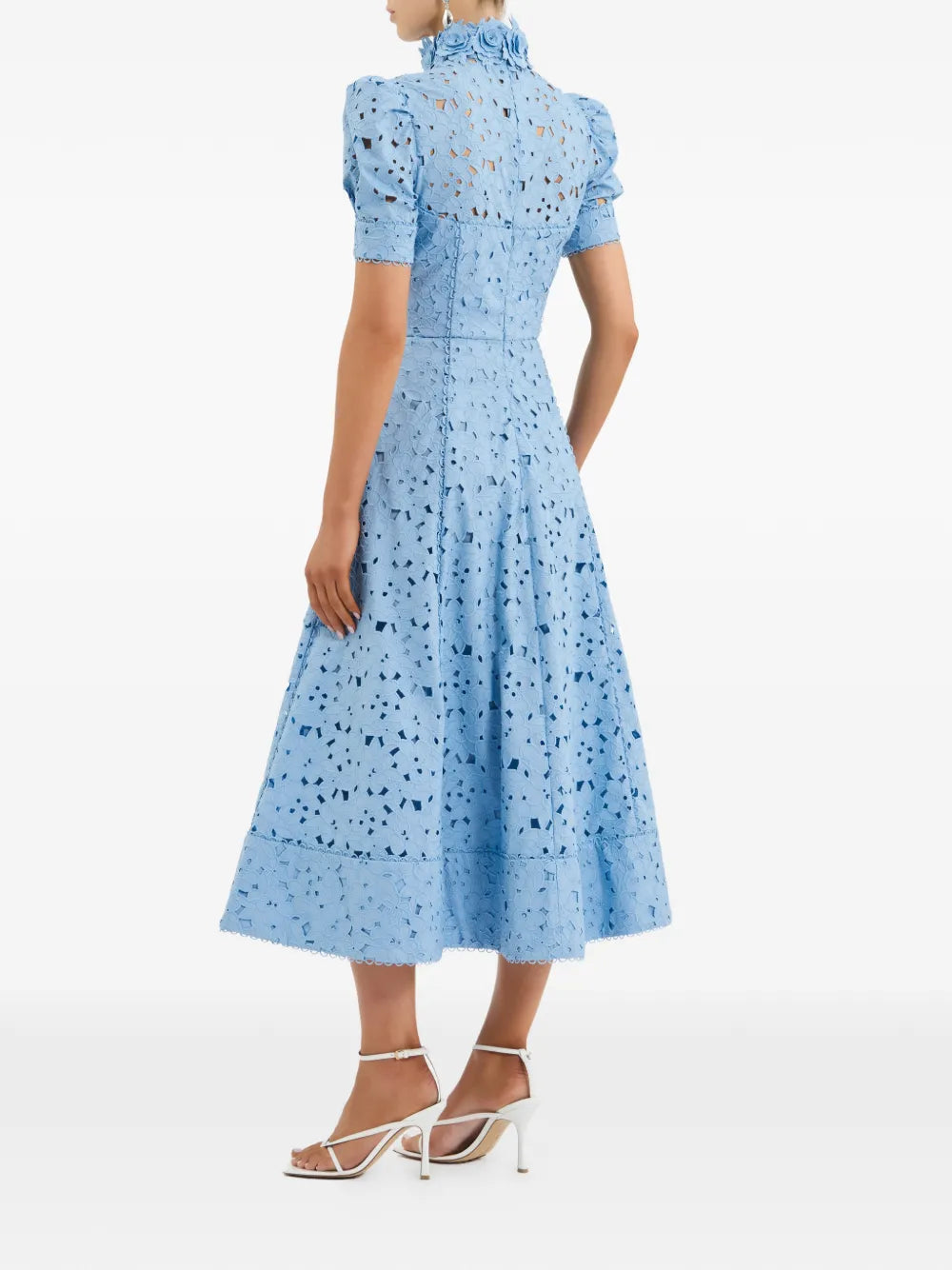 Kitsu high-neck midi dress