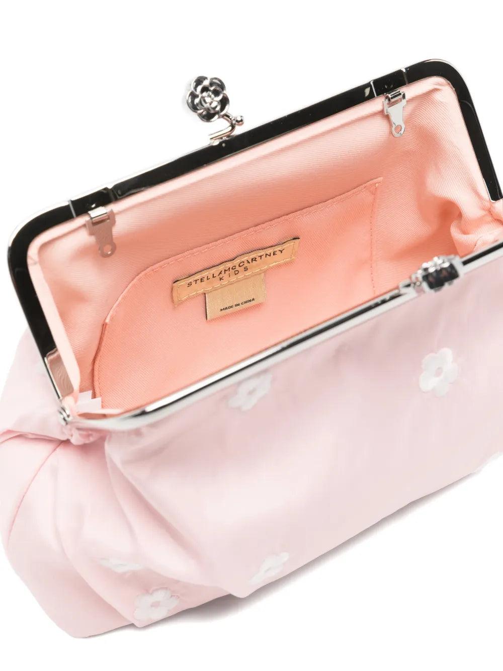 floral-pattern clutch bag