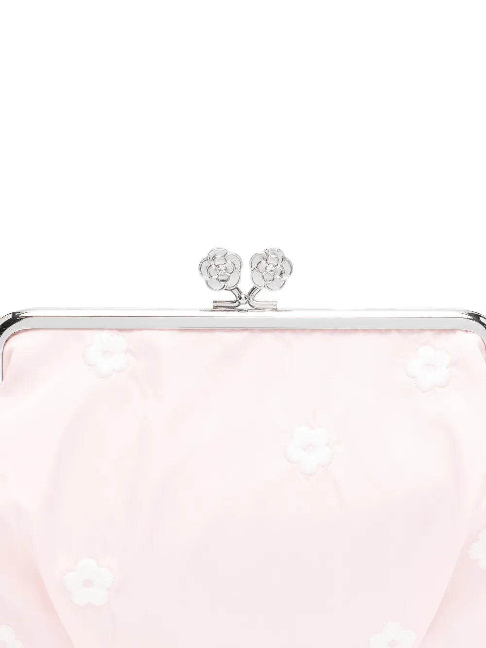 floral-pattern clutch bag