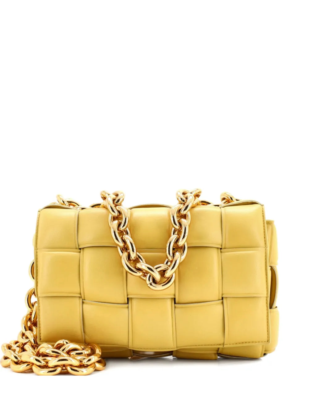 Cassette Chain Padded Maxi Intrecciato Leather crossbody bag