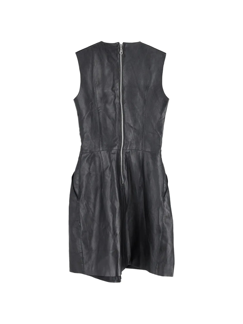 pleated mini dress
