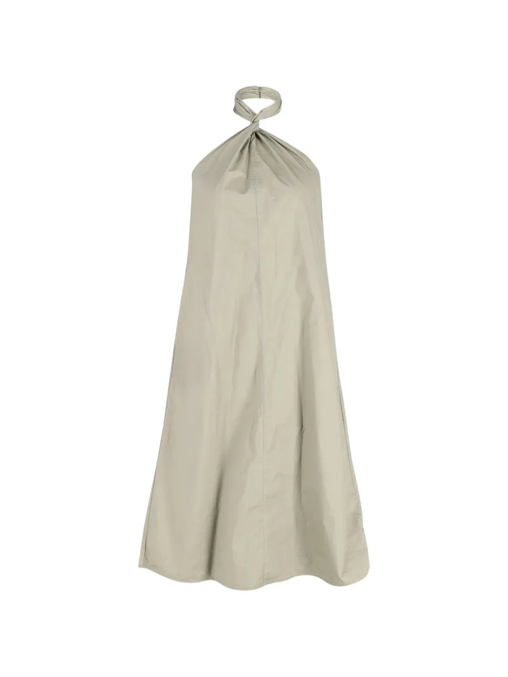 Cosette twist-front cotton midi dress