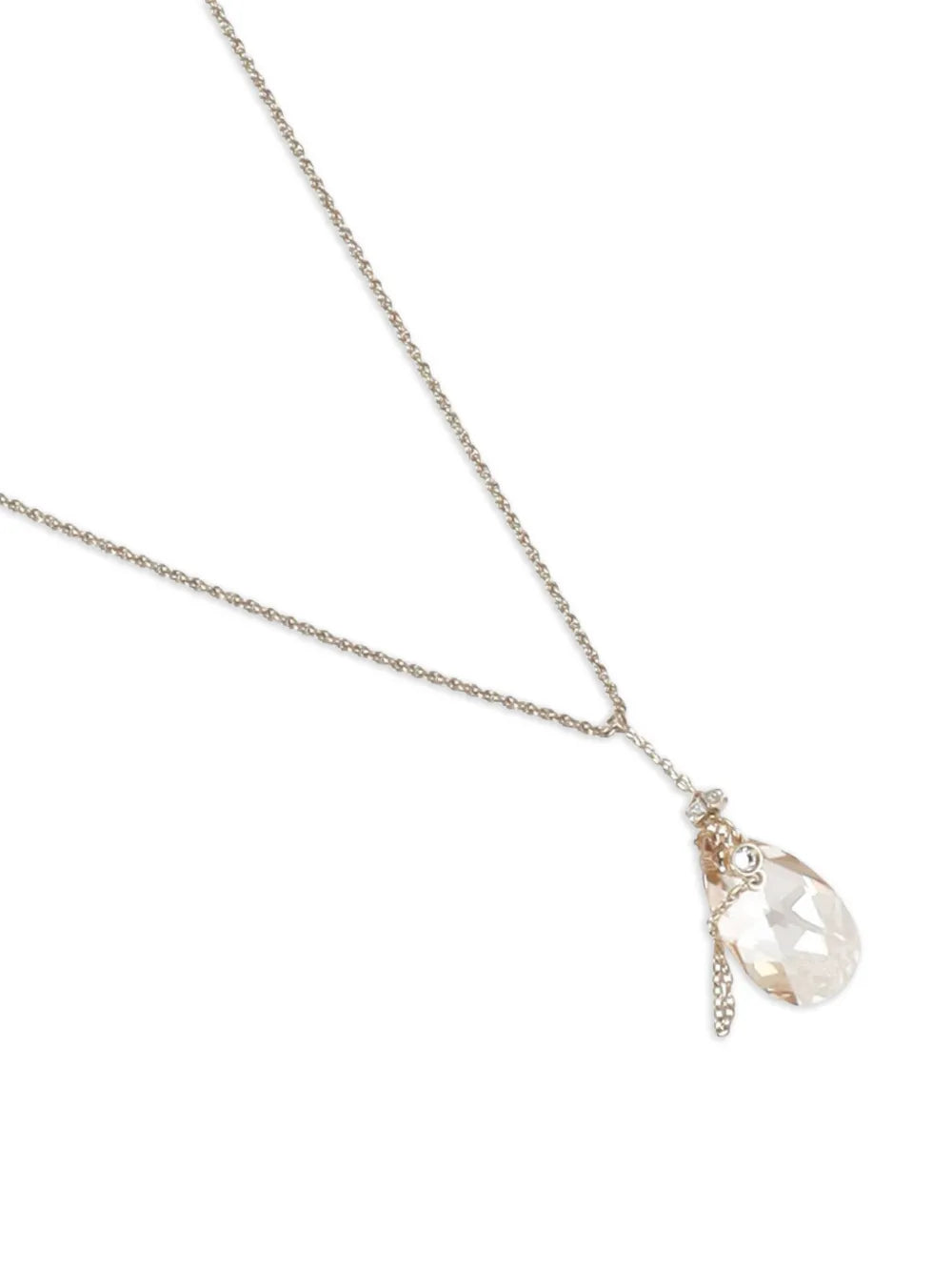 teardrop crystal necklace