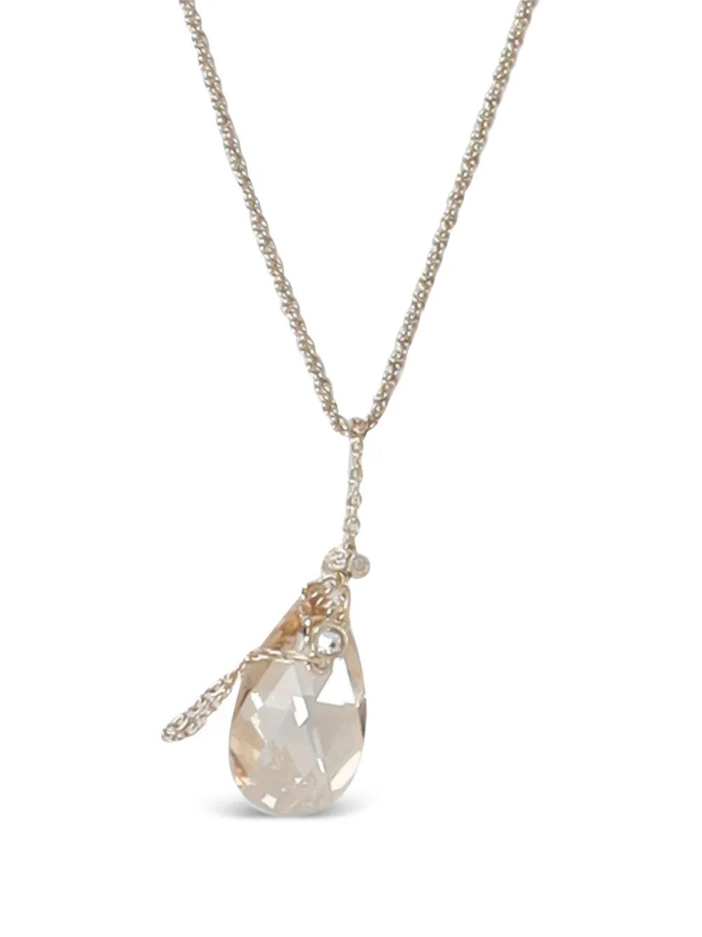 teardrop crystal necklace