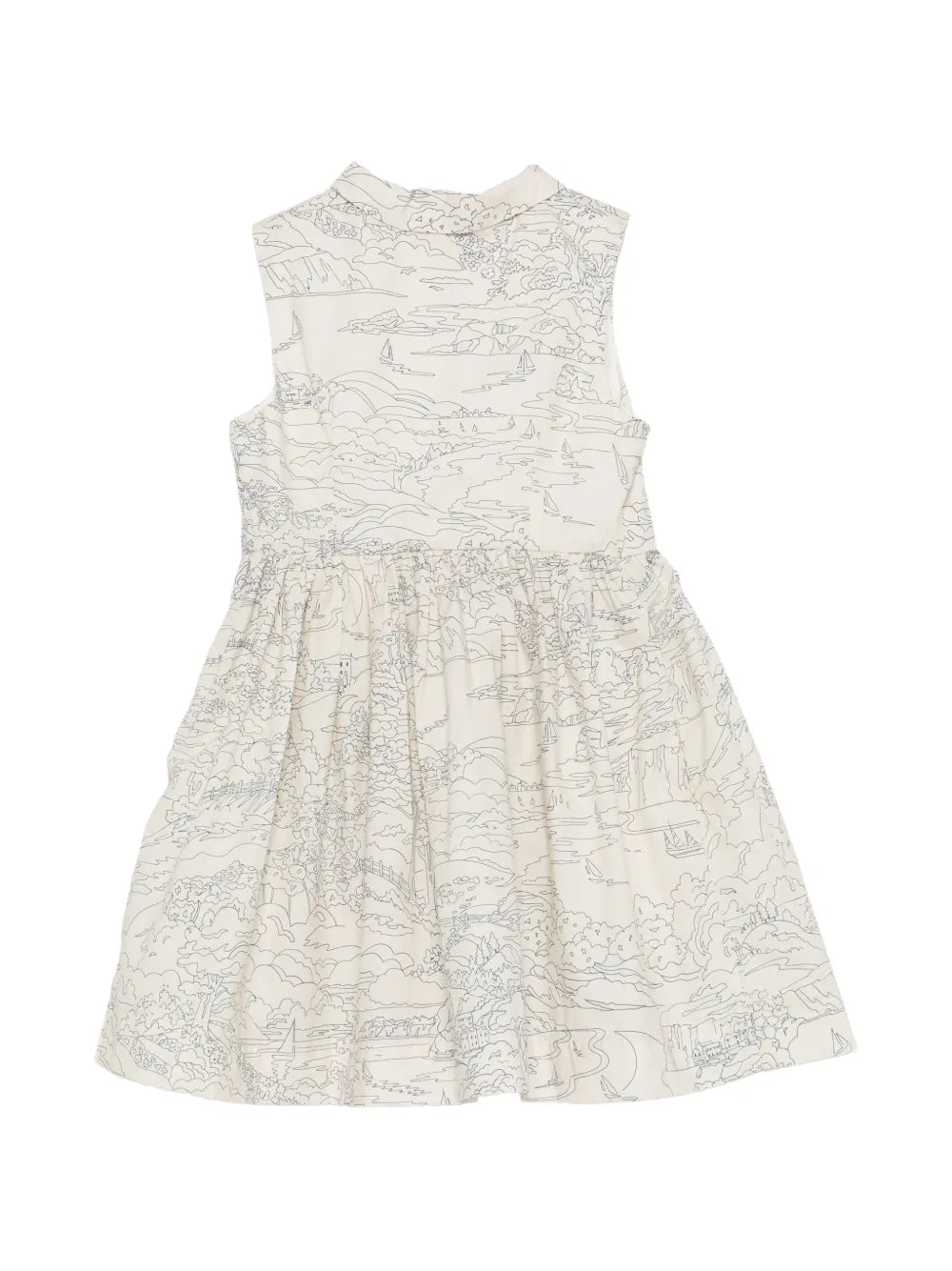 collared printed dress