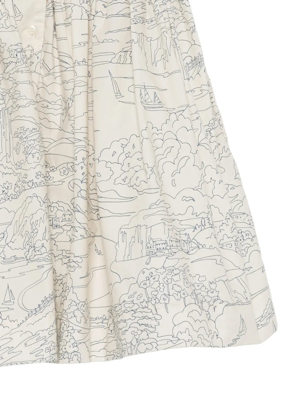 collared printed dress