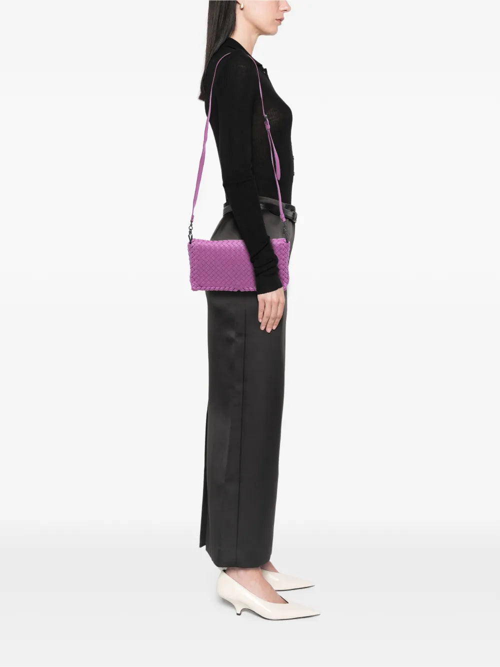 2012-2025 Nappa Intrecciato Dahlia Clutch crossbody bag