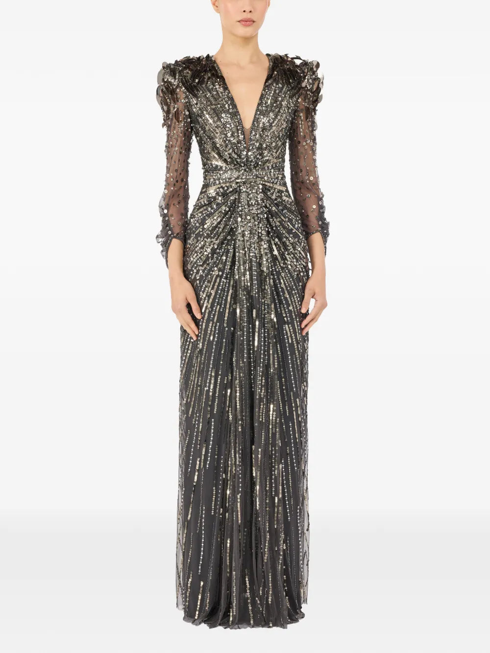Xenia sequin-embellished maxi dress