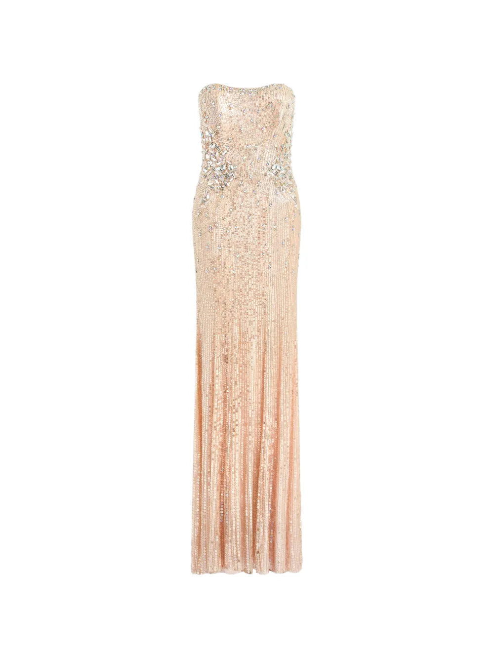 Topaz sequin-embellished strapless maxi dress