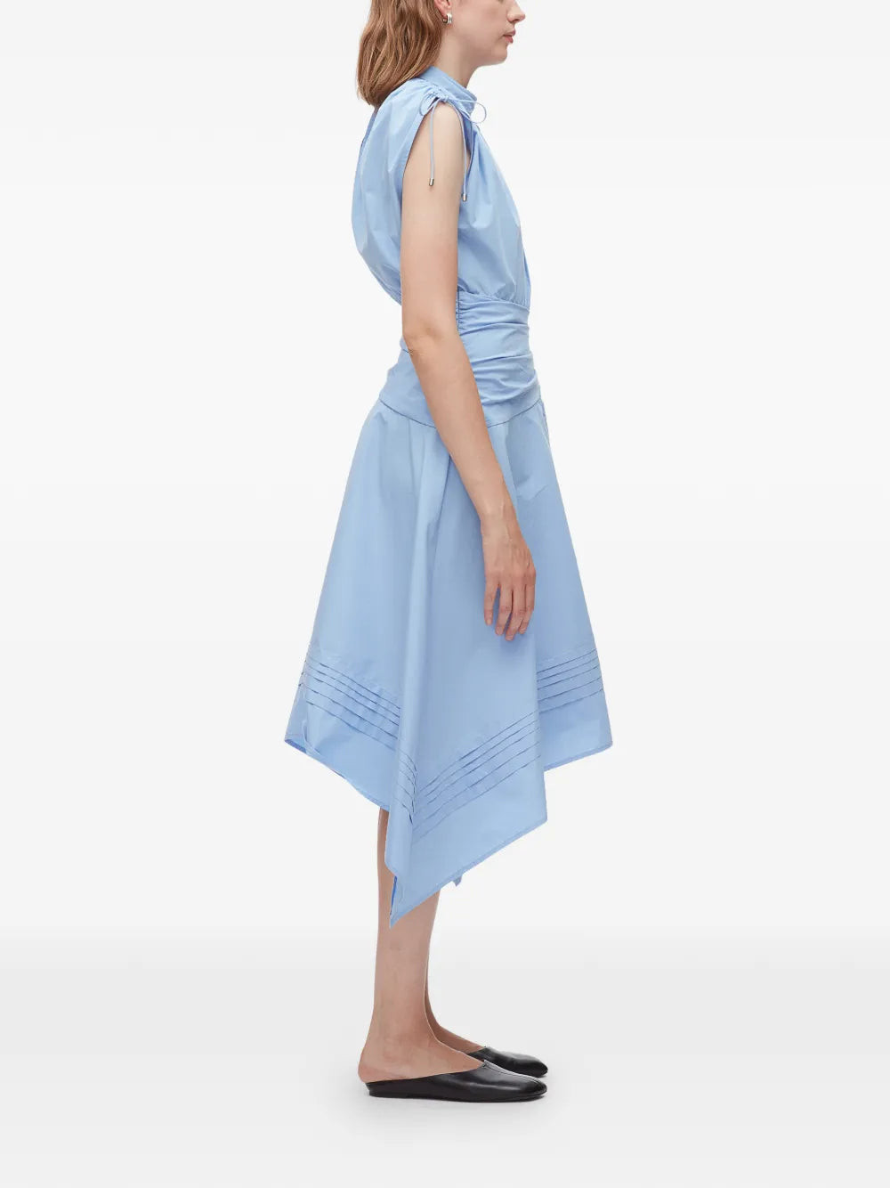 tie detail midi dress