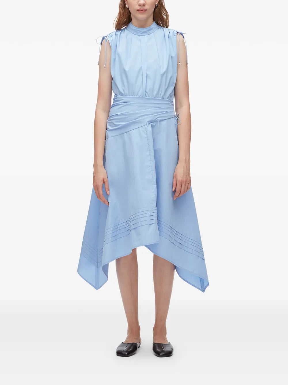 tie detail midi dress